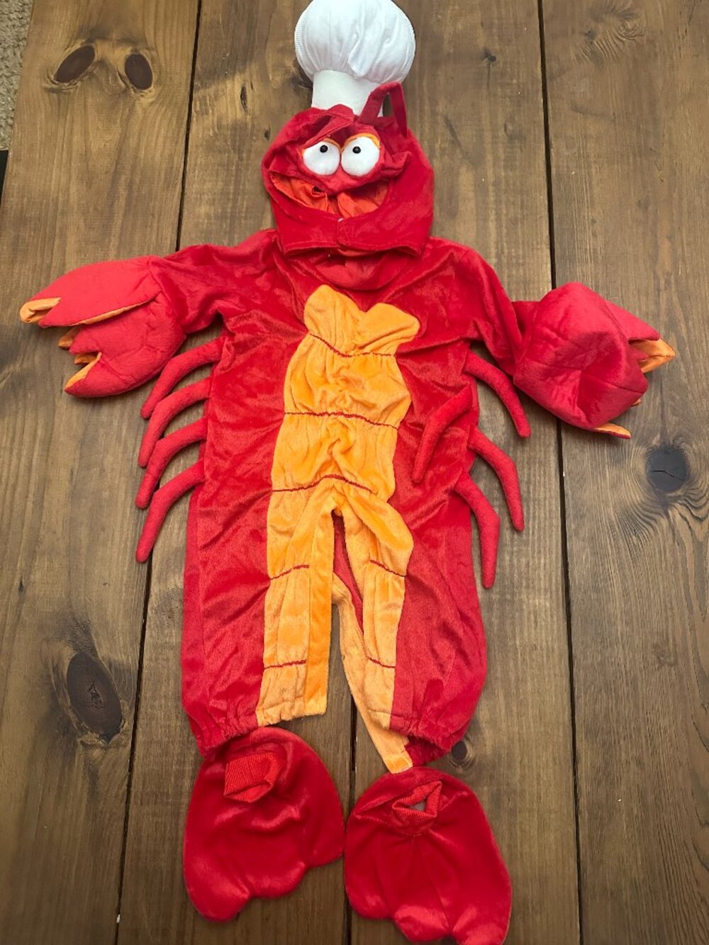 Infant Lobster Chef Hat Spooktacular Creations Costume Outfit Size 12-18 Months